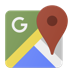 Google maps icon on transparent background PNG